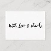 Carte D'accompagnement Une note sur les cadeaux Mariage Décontracté d'écr (Dos)