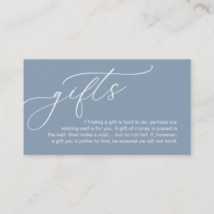 Carte D'accompagnement Une Note Sur Les Cadeaux, Mariage Romantique Moder