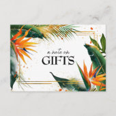 Carte D'accompagnement Une note sur les cadeaux Oiseaux de Paradise Bliss (Devant)