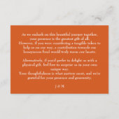 Carte D'accompagnement Une note sur les cadeaux Oiseaux de Paradise Bliss (Dos)