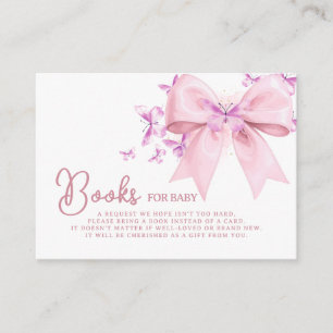 Carte D'accompagnement Une petite Baby Shower arc-en-ciel papillon