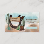 Carte D'accompagnement Une petite baby shower western cow-boy jeu de diap (Devant)