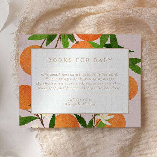 Carte D'accompagnement Une petite croûte | Livres modernes Citrus rose po