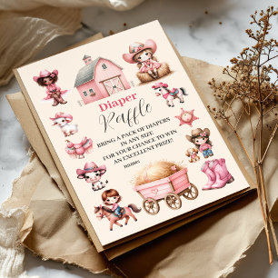 Carte D'accompagnement Une Petite Femme Est En Route ! Diapper Raffle