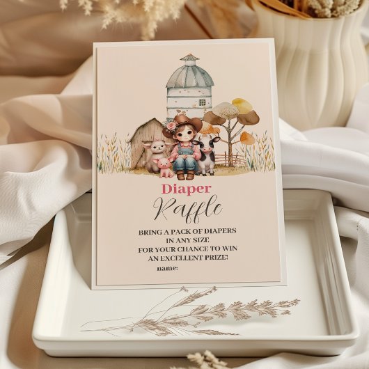 Carte D'accompagnement Une Petite Femme Est En Route ! Diapper Raffle