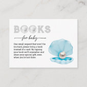 Carte D'accompagnement Une petite perle est en route Livres pour bébé (Devant)