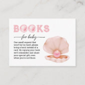 Carte D'accompagnement Une petite perle est en route Livres pour bébé (Devant)