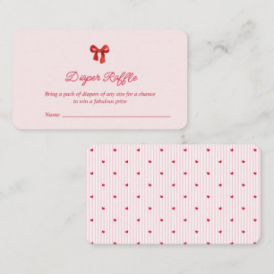 Carte D'accompagnement Une petite Saint-Valentin chérie Coquette Baby Sho
