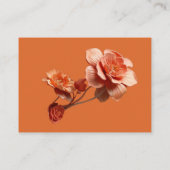 Carte D'accompagnement Une teinte molle et rosâtre appelée Fleurs Peach F (Dos)