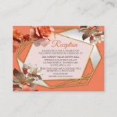 Carte D'accompagnement Une teinte molle et rosâtre appelée Fleurs Peach F (Devant)