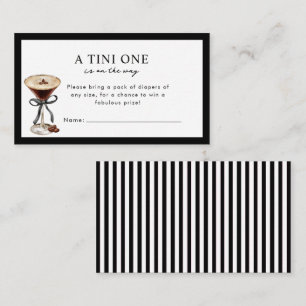 Carte D'accompagnement Une Tini One est en route Baby Shower Enclosure