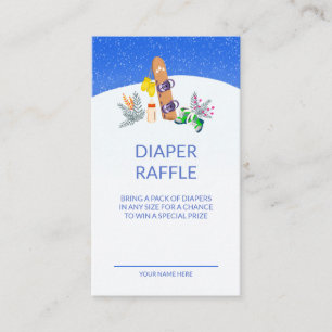 Carte D'accompagnement Une tombola de couches pour le petit dévaleur