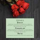 Carte D'accompagnement Unicorne noire violet Fleurs de Sage Rouge