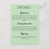 Carte D'accompagnement Unicorne noire violet Fleurs de Sage Rouge (Devant)