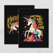 Carte D'accompagnement Unicorne sont vraiment rares (Devant / Derrière)