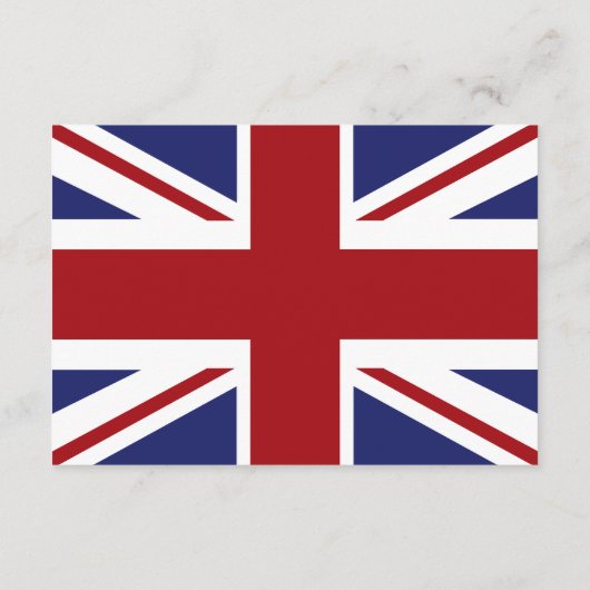 Carte D'accompagnement Union Jack Flag British Mariage Detail (Dos)