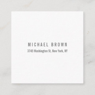 Carte D'accompagnement Unique Classique Élégant Plaine Minimaliste