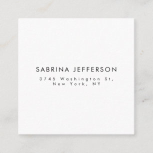 Carte D'accompagnement Unique Élégant Plain Simple Minimaliste