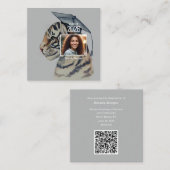 Carte D'accompagnement Unique Tiger Graduation Enclosure Card  (Devant / Derrière)