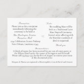 Carte D'accompagnement Unité nuptiale Mariage catholique traditionnel (Dos)