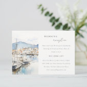 Carte D'accompagnement Ushuaia, Argentina Landscape Wedding Reception (Debout devant)