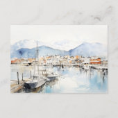 Carte D'accompagnement Ushuaia, Argentina Landscape Wedding Reception (Dos)