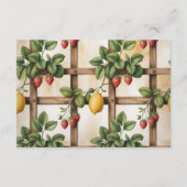 Carte D'accompagnement ustic Citrus Strawberry Diapper Raffle (Dos)