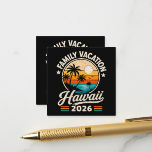 Carte D'accompagnement Vacances en famille Hawaii 2026