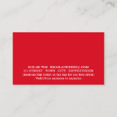 Carte D'accompagnement Vacances festives - Père Noël Abstraite - Billet b (Dos)