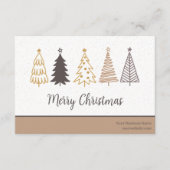 Carte D'accompagnement Vacances modernes Code QR social, Merci Business (Devant)