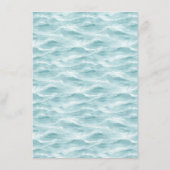Carte D'accompagnement Vague Bleue Tranquille (Dos)