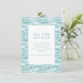 Carte D'accompagnement Vague Bleue Tranquille (Debout devant)