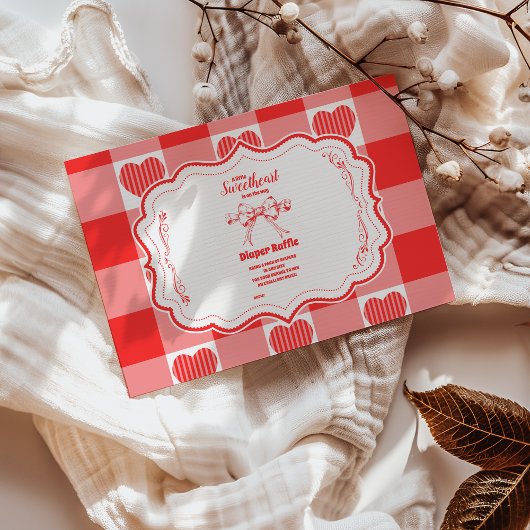 Carte D'accompagnement Valentine Petit Amour Fille Diapper Raffle