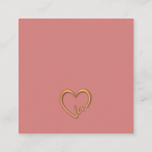 Carte D'accompagnement Valentine's Day Be Mine Design with Heart, Citatio (Dos)