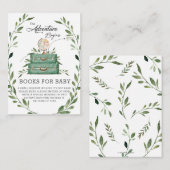 Carte D'accompagnement Valise d'aventures de verdure Apportez des livres (Devant / Derrière)