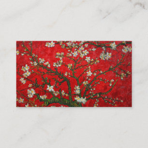 Carte D'accompagnement Van Gogh Almond Blossoms Rouge