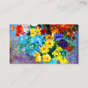 Carte D'accompagnement Van Gogh Flowers dans un Vase Bleu