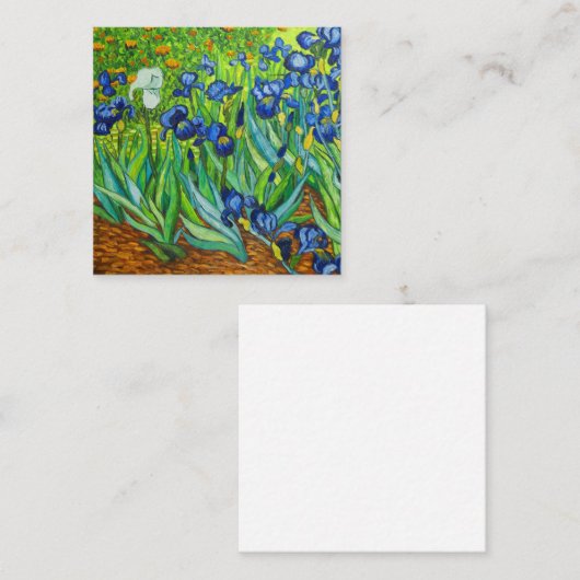 Carte D'accompagnement Van Gogh Irises (Devant / Derrière)