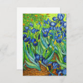 Carte D'accompagnement Van Gogh Irises (Devant / Derrière)