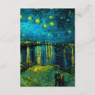 Carte D'accompagnement Van Gogh Nuit étoilée sur le Rhône