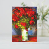 Carte D'accompagnement Van Gogh Red Poppies (Debout devant)