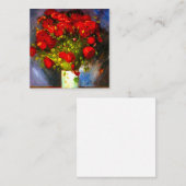 Carte D'accompagnement Van Gogh Red Poppies (Devant / Derrière)
