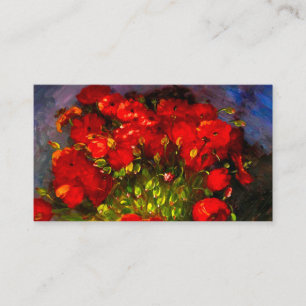 Carte D'accompagnement Van Gogh Red Poppies