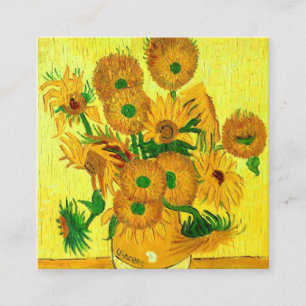 Carte D'accompagnement Van Gogh Sunflowers