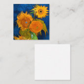 Carte D'accompagnement Van Gogh Sunflowers (Devant / Derrière)