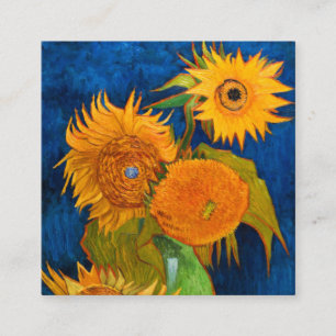 Carte D'accompagnement Van Gogh Sunflowers