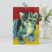 Carte D'accompagnement Van Gogh Tabby Cat (Debout devant)