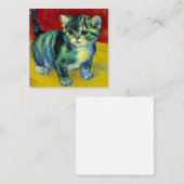 Carte D'accompagnement Van Gogh Tabby Cat (Devant / Derrière)