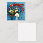 Carte D'accompagnement Van Gogh Vase avec Cornflowers et Poppies (Devant / Derrière)