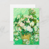 Carte D'accompagnement Van Gogh White Roses (Devant / Derrière)